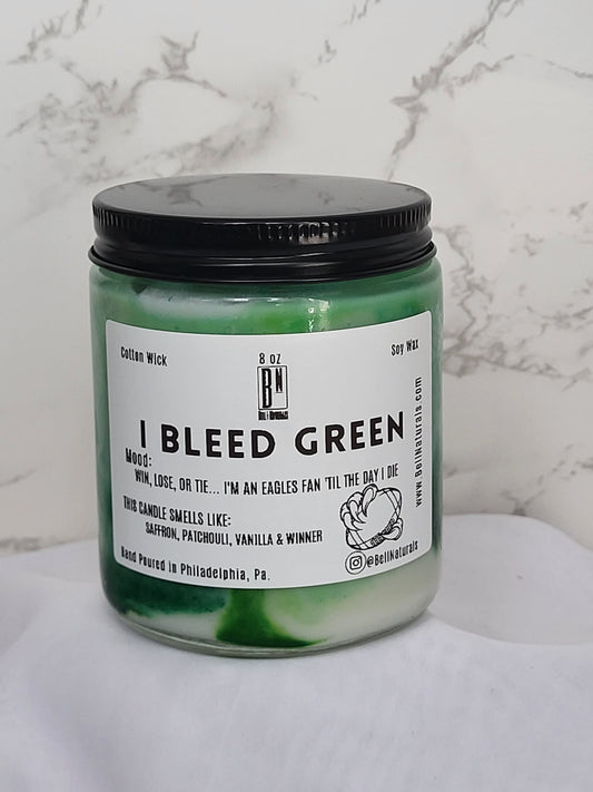 I Bleed Green (Eagles) Candle