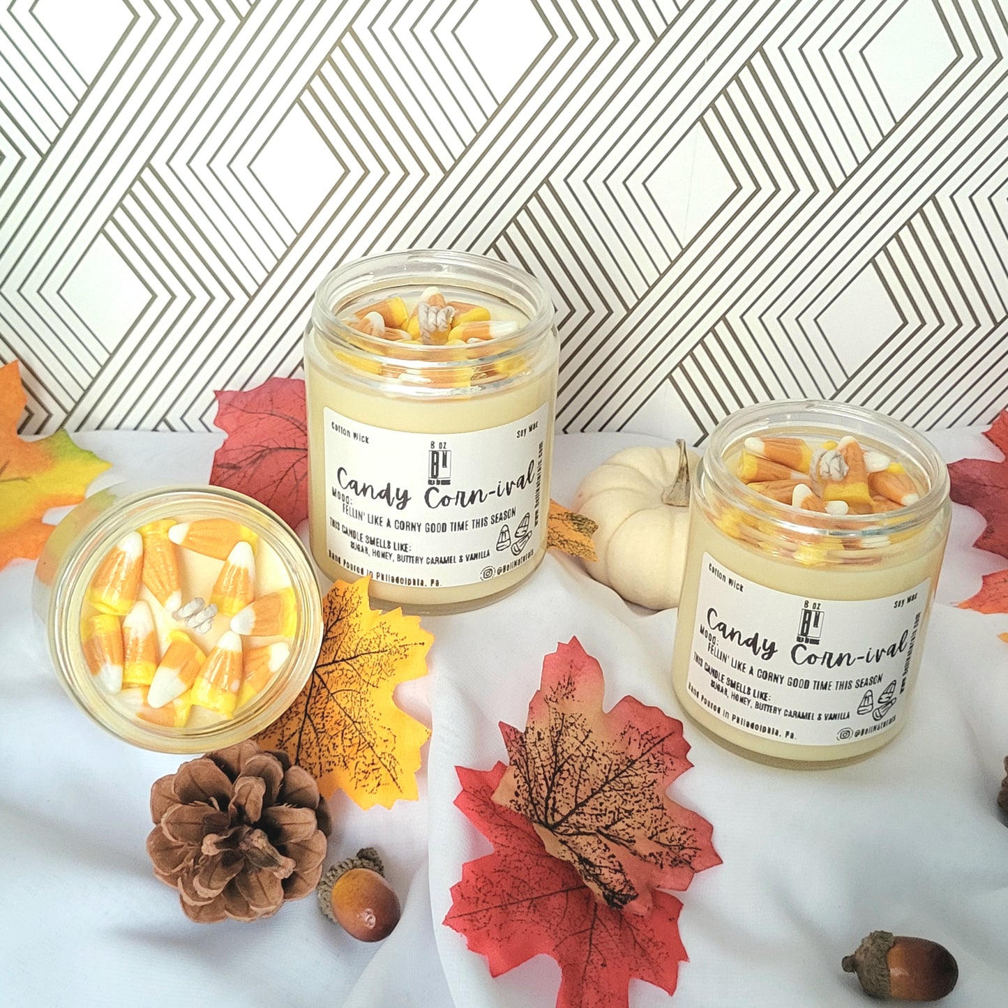 Candy Corn-ival Candle