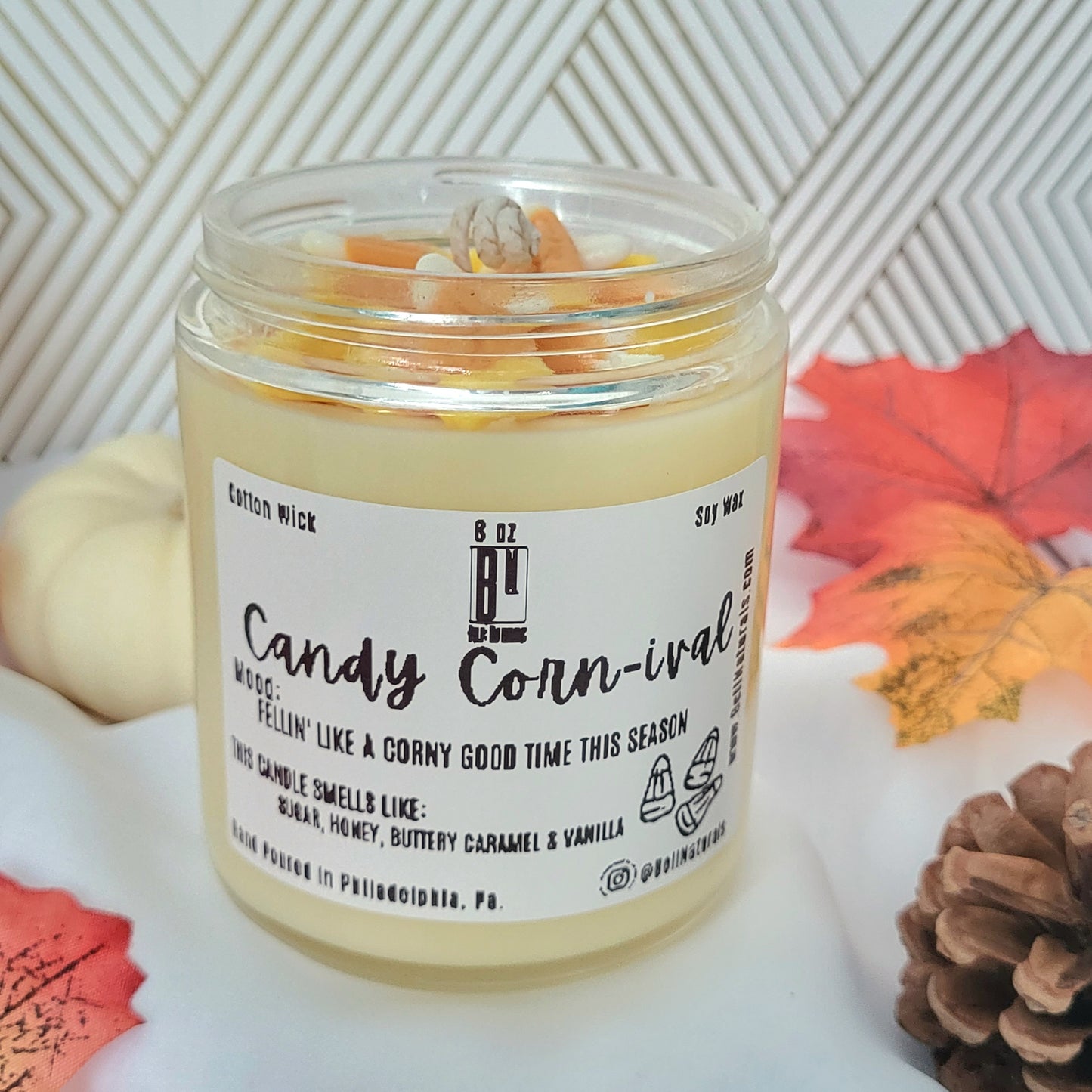 Candy Corn-ival Candle