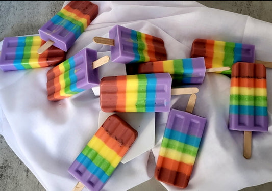 Rainbow Rain Shea Soap Pop
