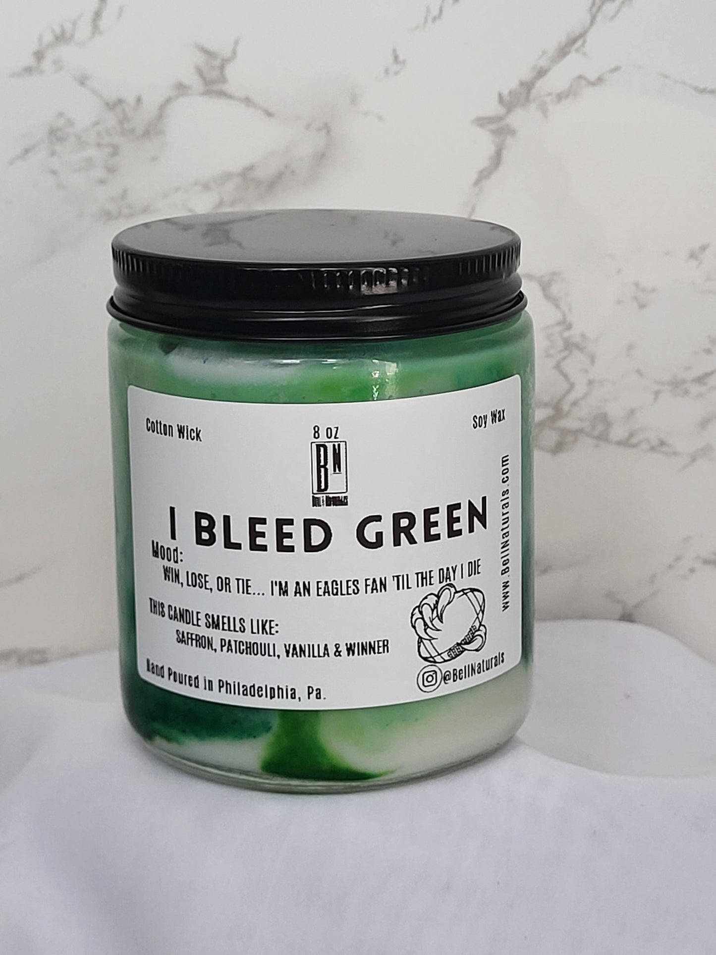 I Bleed Green Candle