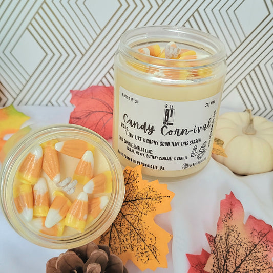 Candy Corn-ival Candle